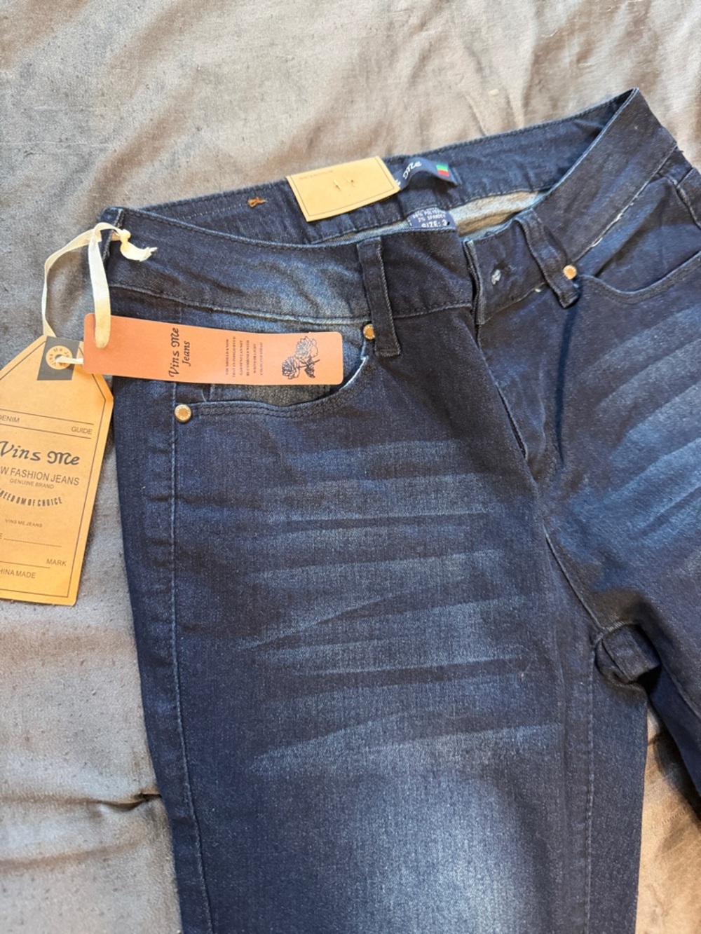 Men's Dark Blue Stretch Denim Jeans
